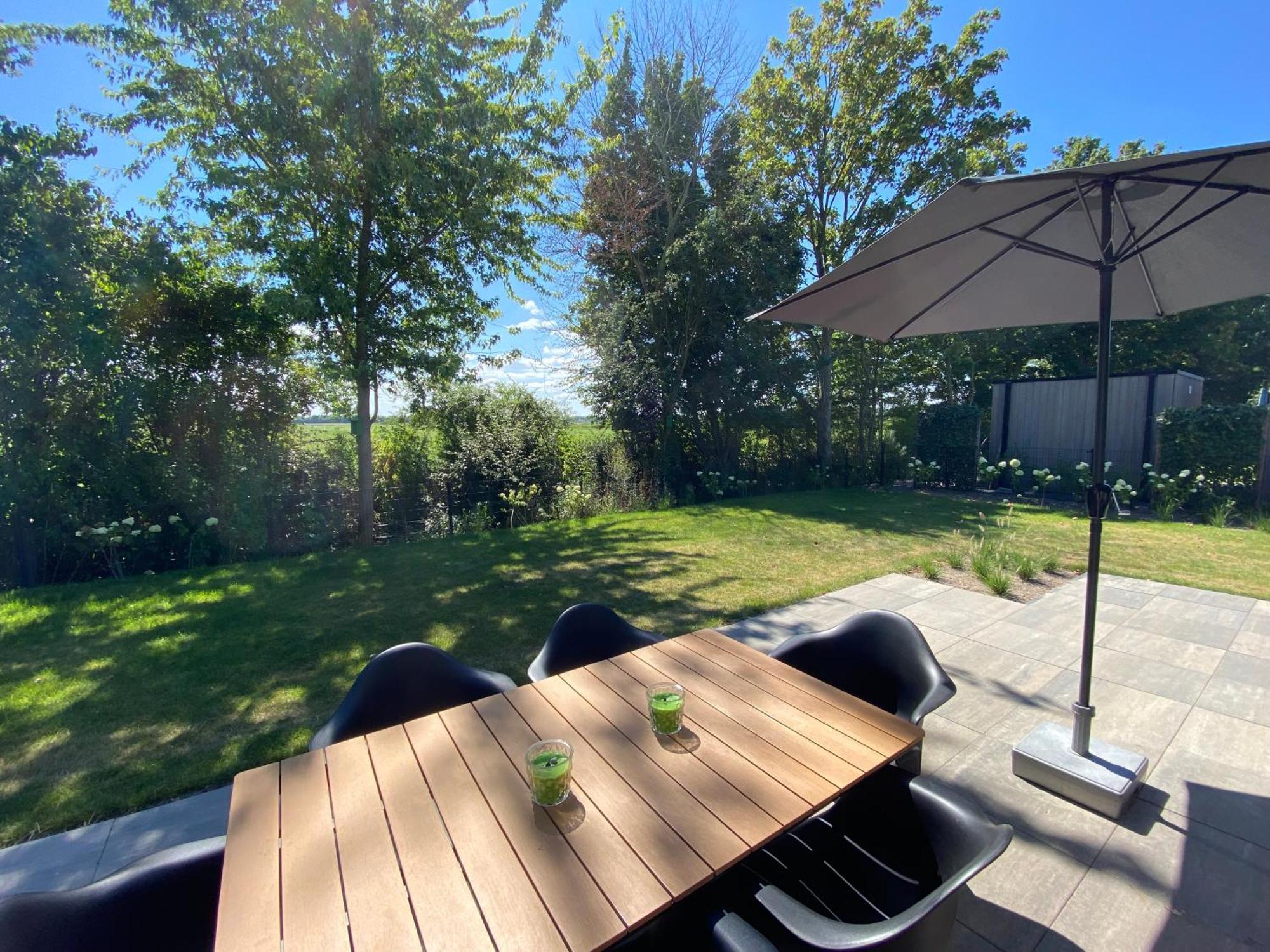 GREEN VILLA - Nachhaltiger Urlaub am Veluwemeer - großer Garten - Dachterrasse mit Meerblick - bis 2 Hunde inklusive Hulshorst Exterior foto